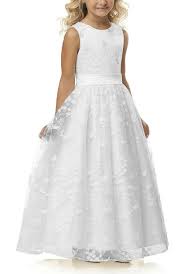 A Line Wedding Pageant Lace Flower Girl Dress With Belt 212 Year Old Size 6 White Check Flower Girl Dresses Flower Girl Dress Lace Cheap Flower Girl Dresses