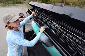 Rush creek creations 14 fishing rod rack with 4 utility box storage. Fishing Rod Storage At Home And On The Road Kayak Angler