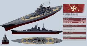 Grosser Seiger Class Super Battleship By Theocomm On Deviantart Battleship Warship Model Concept Ships