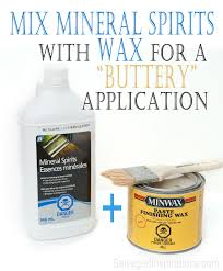 They are both solvents but mineral spirits do not mix with water. Mineralspirits With Wax For Easy Application Jpg 1024 1240 Furniture Wax Chalk Paint Wax Mineral Spirits