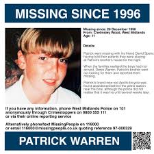 It is Patrick's birthday today, please keep their families in your  thoughts🙏🏻 If you have any information, phone West Midlands Police