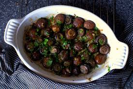 3/4 cup add mushrooms and leek to the pan; Garlic Butter Roasted Mushrooms Smitten Kitchen
