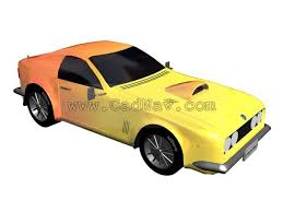 3d Car Model Pony Muscle Car Available In 3dsmax Vray Jpg Textures Included It Has 31200 Polygons And 15688 Vertices Http Www Cadnav Com 3d Models Mo