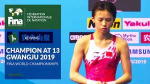 They are aged 15 and 17 respectively and were about as close to perfection as they might have hoped. 13 Year Old Chen Yuxi S Top 3 Dives At Gwangju 2019 Fina World Championships Youtube