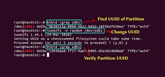 Change Uuid In Centos And Ubuntu Filing System Linux Editing Tutorials