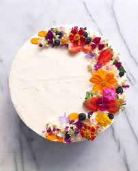What flowers are edible for tea. Thai Tea Cake With Edible Flowers Edible Flowers Cake Tea Cakes Flower Cake Design