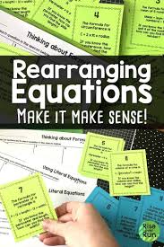Rearranging Formulas And Literal Equations Literal Equations Teaching Fun Teaching Algebra