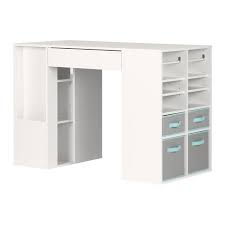 Your goal is to create a desk that is 36″ tall. South Shore Crea Counter Height Craft Table With Storage Pure White Walmart Canada