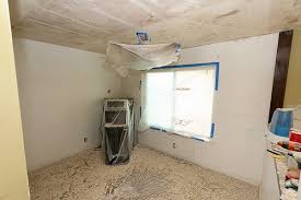 Popcorn ceilings can get damaged if you decide to renovate or if a child throws a toy up to the ceiling and dislodges some of the bumps. How To Remove A Popcorn Ceiling The Mostly Painless Guide Networx