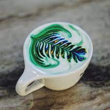 You could have a blue rosetta or a green tulip or something like that. Barista Creates Colorful Latte Art Using Food Dye Bored Panda