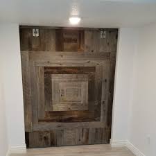 See more ideas about wood interior walls, wood interiors, interior walls. Basement Project Using Reclaimed Butcher Block Flooring And Reclaimed Barn Wood Siding