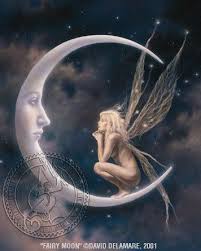 Fairy Moon Fairy Faery Art David Delamare R10 16 Fairies Photos Moon Fairy Fairy Art