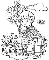 Discover thanksgiving coloring pages that include fun images of turkeys, pilgrims, and food that your kids will love to color. Interactive Magazine Kids Coloring Pages Little Boy Is Planting A Tree