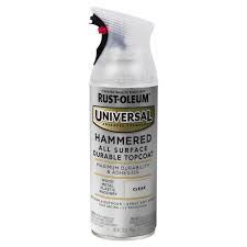 Rust Oleum Universal 11 Oz All Surface Hammered Clear Topcoat Spray Paint 342483 The Home Depot