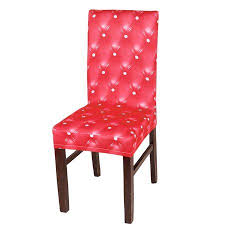 Stretch Polyester Spandex Dining Chair Covers Protector Set Of 6 Walmart Com Seat Covers For Chairs Chair Covers Stretch Chair Covers