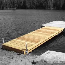 We have plans to construct 8' x 10' sections which can be attached to create an 8' x 20' dock. Multinautic Heavy Duty Semi Floating Wood Dock Kit The Home Depot Canada
