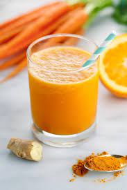 Carrot Ginger Smoothie With Turmeric Recipe Carrot Smoothie Turmeric Recipes Carrot Ginger Smoothie