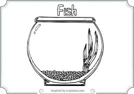 Print out the file on a4 or letter size paper. Fish Bowl Coloring Page Printable Coloring Home