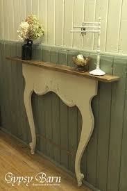 Upside Down Dresser Yoke As Side Table Decor Furniture Makeover Entry Tables