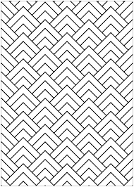 Adult coloring pages to print. Triangular Shapes Optical Illusions Op Art Adult Coloring Pages