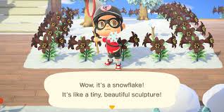 Add the shavings into an ice cube tray with water to freeze overnight. Animal Crossing New Horizons Winter Snowflake Diy Recipe Guide Polygon