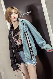 Half Black And Blue Denim Jacket Blue And Black Half Side Denim Jacket Unique Denim Jacket Lined Denim Jacket Denim Jacket