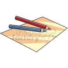 3.2 pen and paper telephone. Cartoon Colored Pencils And Paper Clipart Commercial Use Gif Jpg Png Wmf Eps Svg Pdf Clipart 382779 Graphics Factory