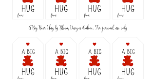 Valentine Bear Hug Tag Pdf Bear Valentines Bear Hug Valentine Tags