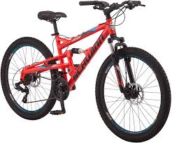 Get 10% off select items w/ code: Amazon Com Schwinn Protocol 1 0 Mens And Womesn Mountain Bike 26 Inch Wheels 24 Speed Drivetrain Lightweight Aluminum Frame Full Suspension Red Blue Sports Outdoors