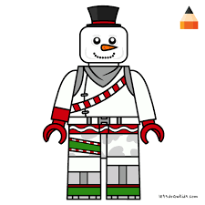 Lego Fortnite Snowman Christmas Images Clip Art Lego Coloring Skin Drawing
