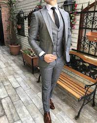 Terziademaltun Italyan Stil Slim Fit Ceket Yelek Pantolon Acik Gri Takim Elbise T3041 1 Siyah Takim Elbise Takim Elbise Mavi Takim Elbise
