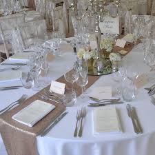 Image Result For Candelabra Table Centrepieces Round Tables Runner And Diamante Sequin Table Runner Wedding Table Runners Wedding Table Runners Wedding Round