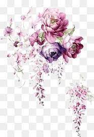 Watercolor Ink Flower Watercolor Ink Flower Art Png And Psd Flower Png Images Watercolor Flowers Flower Art