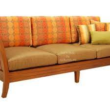 Low Seating Wooden Sofa With Solid Wood Frame A Sofa Wooden Sofa Set Cushions On Sofa