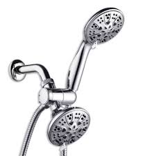 Rainspa Microban 2 In 1 Combination Showerhead Chrome Shower Heads Bathroom Designs Images Master Bathroom Design