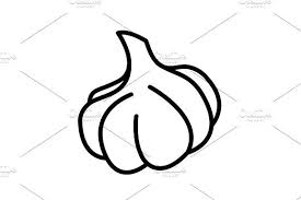 Black And White Sweet Potato Vector Web Line Icon Garlic Black On White Line Icon Icon Icon Design