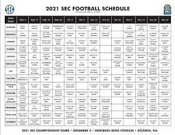 Here's the full list of games for the crimson tide Ncaaf Nation On Twitter 2021 Sec Football Schedule