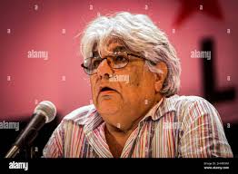 Subcomandante Marcos of the Zapatista Army of National Liberation EZLN, now  called Delegate Zero in the other campaign that runs through Mexican  territory, during a meeting with the community in the Emiliana