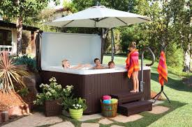 Learn how to make a hot tub area even more inviting with a bench. Choosing The Best Placement For Your Hot Tub Hot Spring Spas