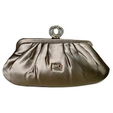 Love moschino distils the main line's playful spirit into essential pieces. Love Moschino Satin Pochette Clutch Bags Other Taupe Ref 189532 Joli Closet