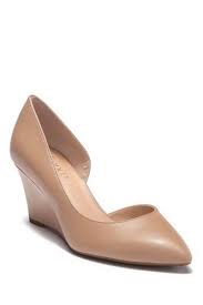 Franco Sarto Felice Leather D Orsay Wedge Pump Wide Width Available Womens Shoes Wedges Wedges Franco Sarto