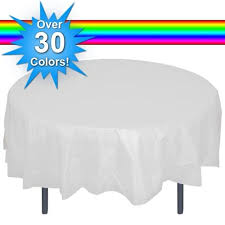 Round Plastic Tablecovers Party Table Cloth Plastic Tablecloth Christmas Table Cloth