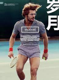 Retro Fit Jacey Elthalion Robert Konjic More Play Tennis For Gq Style China Gq Style Gq Jacey Elthalion