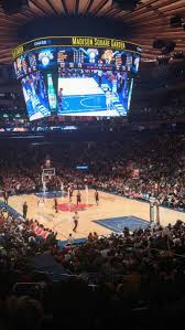 Madison Square Garden Section 111 Row 18 Seat 1 New