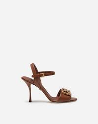 Women S Sandals And Wedges Dolce Gabbana Calfskin Sandals With Dg Amore Logo In 2020 Dolce And Gabbana Women Shoes Womens Sandals