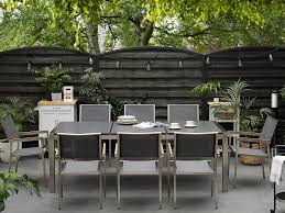 Check spelling or type a new query. 8 Seater Garden Dining Set Black Granite Triple Plate Top With Grey Chairs Grosseto Beliani Co Uk
