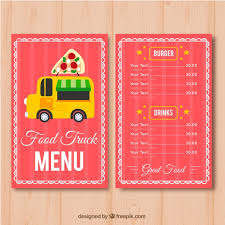 Great starting point for your next campaign. Pizza Food Truck Menu Template Nohat Free For Designer