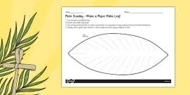 Today's post will be a quickie. Palm Leaf Template