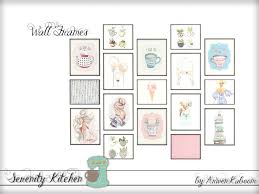 serenity kitchen wall frames