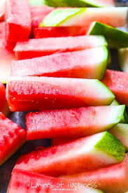He's even still teasing … How To Cut A Watermelon Into Sticks Layers Of Happiness